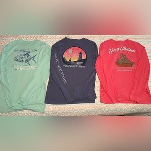 Vineyard Vines Men’s S lot of 3 long sleeve tees